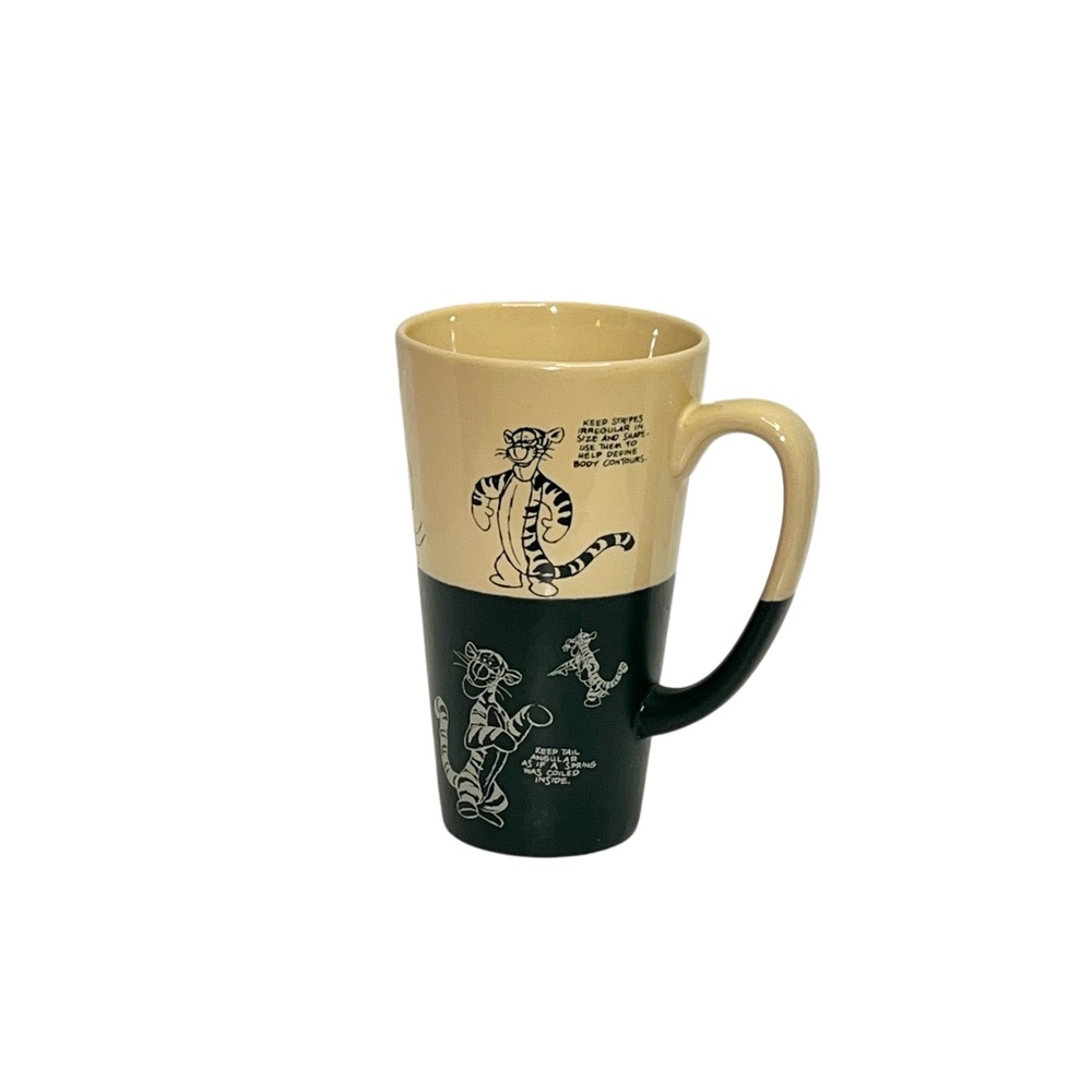 Disney Winnie The Pooh Tigger 6” Coffee Mug “How To Draw Tigger” Souvenir Mug
